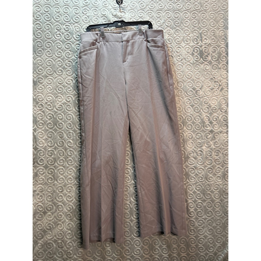 Torrid 12R Grey Wide Leg Dress Pants Polyester Blend Womens‎